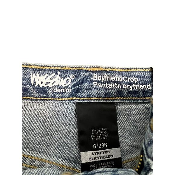 NWT Mossimo new with tags boyfriend crop jeans size 6 28 regular - Picture 2 of 6